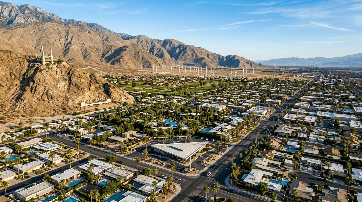 Short-term rental market in Palm Springs, California