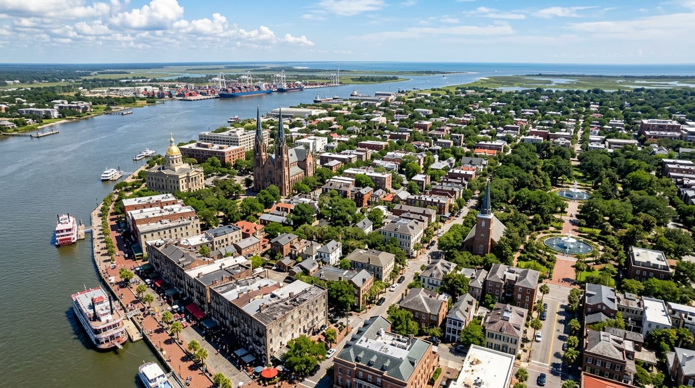 Short-term rental market in Savannah, Georgia